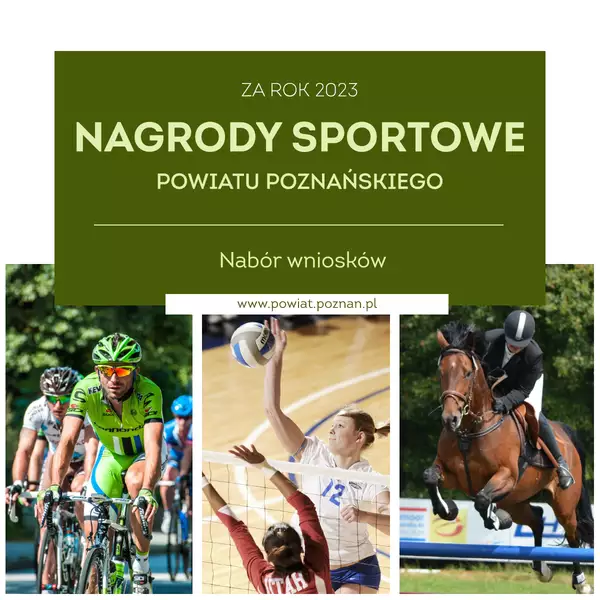 Nagrody Sportowe Powiatu Poznańskiego za rok 2023 - nabór wniosków