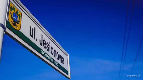 ul. Jesionowa w Dopiewcu