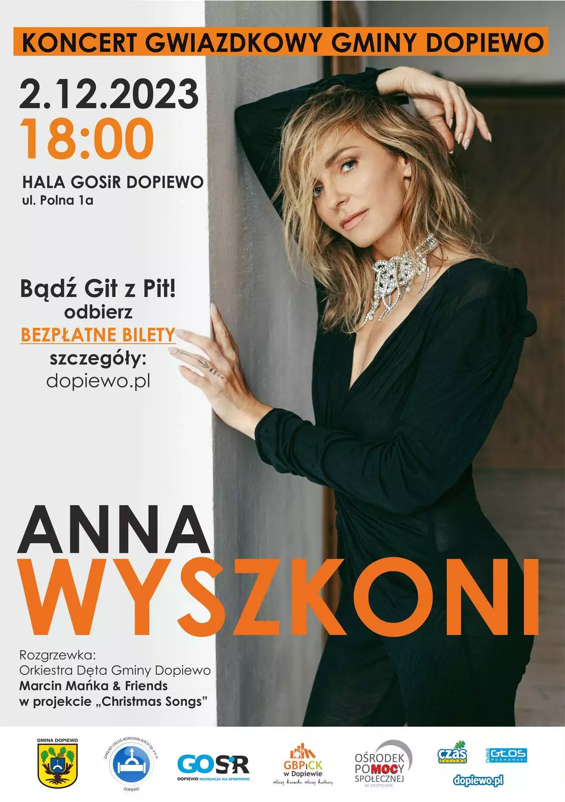 Plakat promujący Koncert Gwiazdkowy